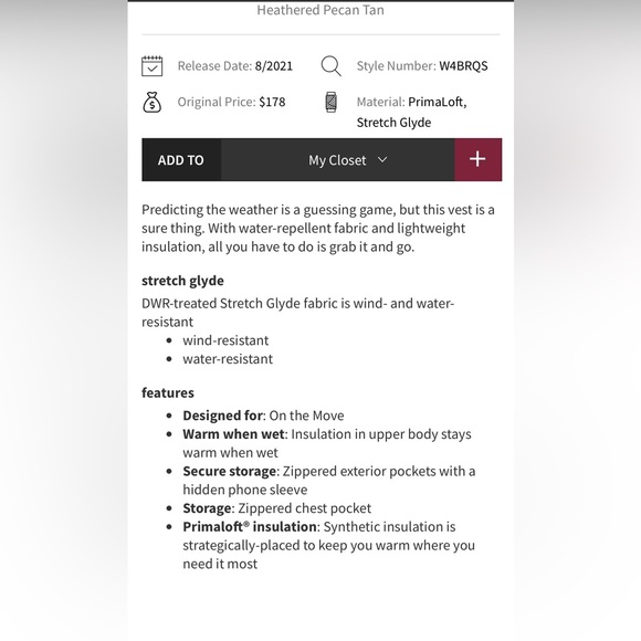 Lululemon Insulated Quilted Long Vest, W10 - Picture 15 of 15